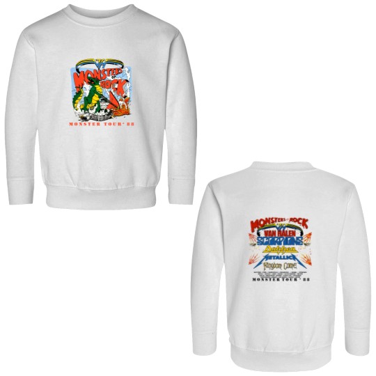 Discover 1988 Monsters Of Rock Tour Concert Double Sided Sweatshirts