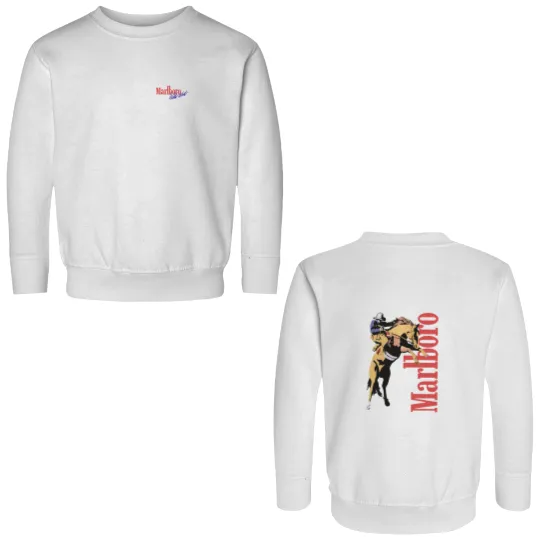 Discover Vintage Marlboro Cowboy Wild West Double Sided Sweatshirts, Country Music