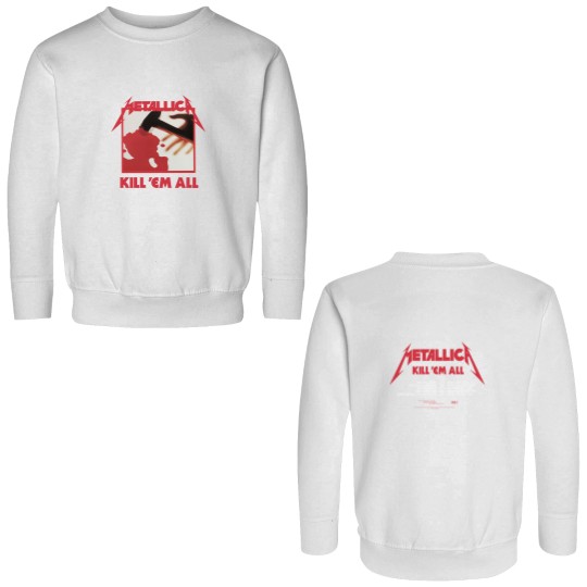 Discover Kill 'Em All Tracks Rock Band Double Sided Sweatshirts, Metallic Music Band Fan Double Sided Sweatshirts