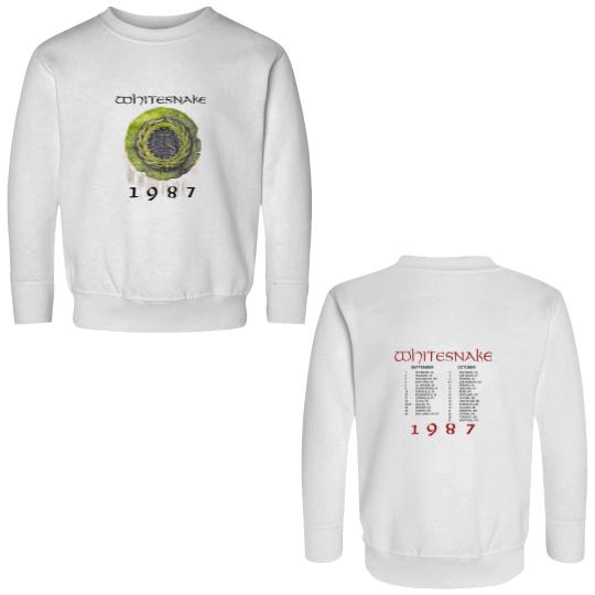 Discover 1987 Whitesnake Tour Double Sided Sweatshirts