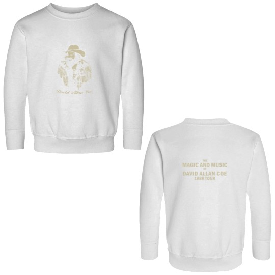 Discover David Allan Coe 1988 Tour Double Sided Sweatshirts