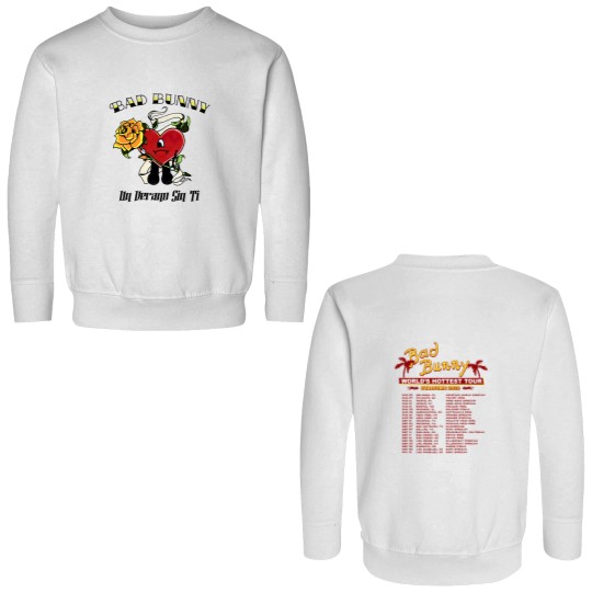 Discover Bad Bunny Un Verano Sin Ti Merch Pink Double Sided Sweatshirts, Un Verano Sin Ti New Merch