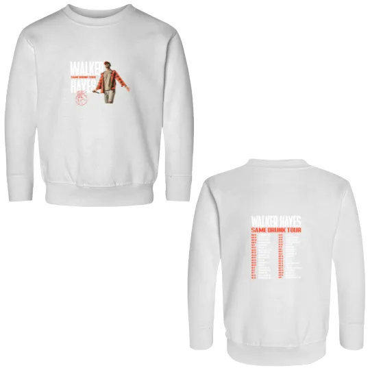 Discover Walker Hayes - Same Drunk 2024 Tour Double Sided Sweatshirts