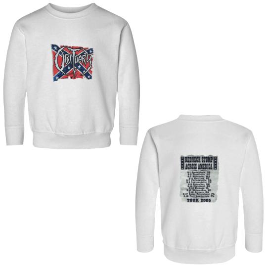 Discover OBITUARY Redneck Stomp Across America Tour vtg Double Sided Sweatshirts