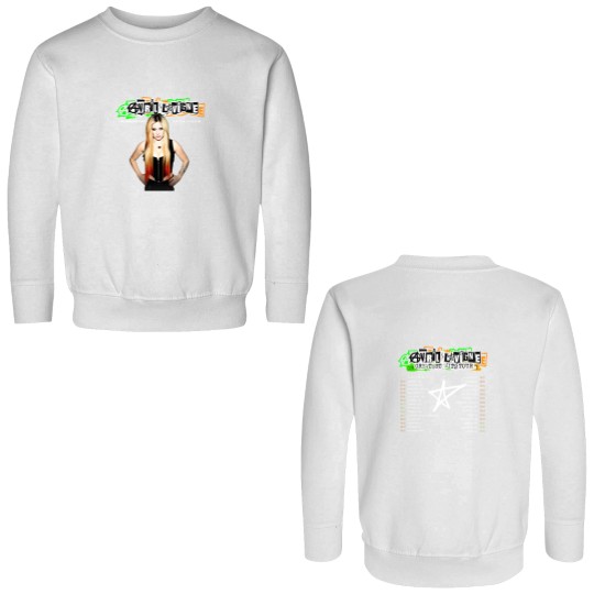Discover Avril Lavigne Greatest Hits Tour 2024 Double Sided Sweatshirts