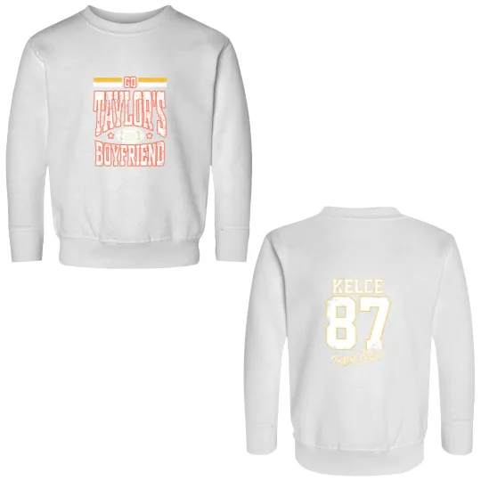 Discover Go Taylors Boyfriend Double Sided Sweatshirts, Vintage Travis Kelce Double Sided Sweatshirts