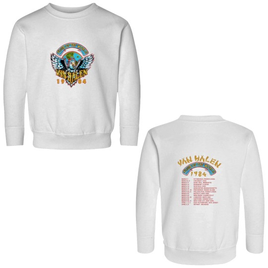 Discover Vintage 1984 van Tour Of The World For Men Women Unisex Double Sided Sweatshirts All Size