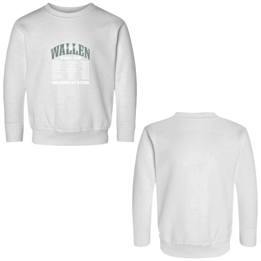 Discover Wallen Western One Night At A Time Tour Double Sided Sweatshirts