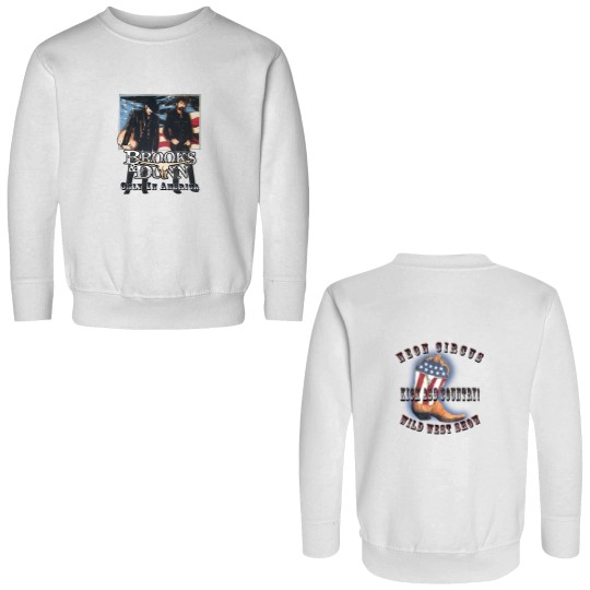 Discover Vintage 00's BROOKS AND DUNN Only In America Neon Circus Kick Ass Double Sided Sweatshirts
