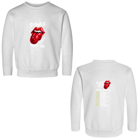 Discover 2024 Men Double Sided Sweatshirts Casual The Rolling Tour 2024 Stone Double Sided Sweatshirts
