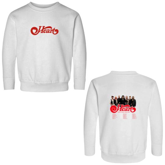 Discover 2025 Heart Band Royal Flush Tour Double Sided Sweatshirts, Rock Band Heart 2025 Tour Double Sided Sweatshirts, Heart Band Fan Gift, Heart Band Merch, Heart Band Graphic Double Sided Sweatshirts