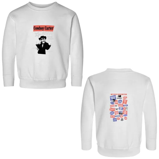 Discover Beyonce Cowboy Carter Double Sided Sweatshirts, Levii's Jeans Double Sided Sweatshirts, Cowboy Carter Double Sided Sweatshirts