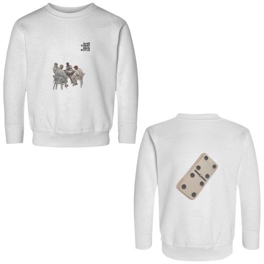Discover DTFM Cream Juego de Domino Double Sided Sweatshirts, Debi Tirar Mas Fotos