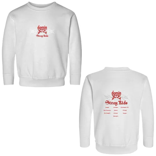 Discover Stray Kids dominate World Tour 2025 Double Sided Sweatshirts, Stray kids Double Sided Sweatshirts, Stray Kids ATE Double Sided Sweatshirts