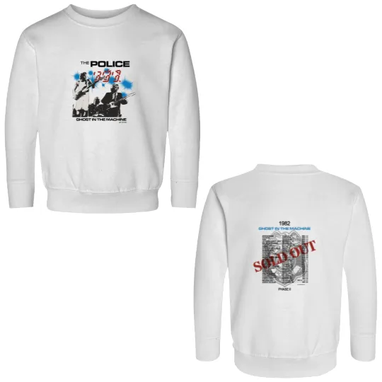 Discover The Police Ghost in the Machine Phrase II 1982 Concert Tour Double Sided Sweatshirts, The Police