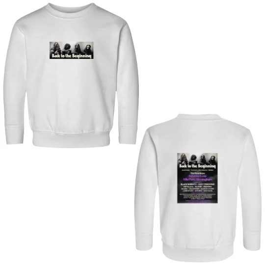Discover Black Sabbath Back To The Beginning At Villa Park Birmingham On 7 5 2025 Double Sided Sweatshirts