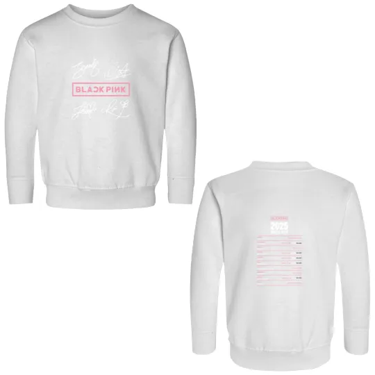 Discover 2025 Black Pink World Tour Double Sided Sweatshirts, Black Pink 2025 Concert 3D Double Sided Sweatshirts New