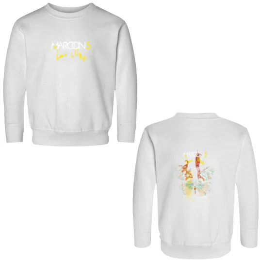 Discover HOT!!! Maroon 5 Love Is Like 2025 US Fall Tour Cities Dates Two Sided Double Sided Sweatshirts