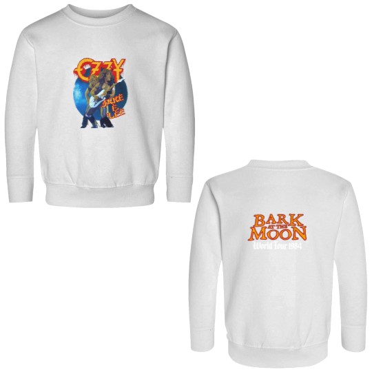 Discover 2 sides VTG 1984 Ozzy Osbourne Back at The Moon White Double Sided Sweatshirts
