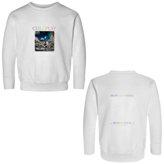 Discover Coldplay Madison Wisconsin Music Of The Spheres 2025 Tour On July 19 Double Sided Sweatshirts