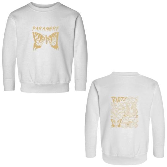 Discover Vintage Paramore Doodle Double Sided Sweatshirts, Paramore Album Lyrics Merch
