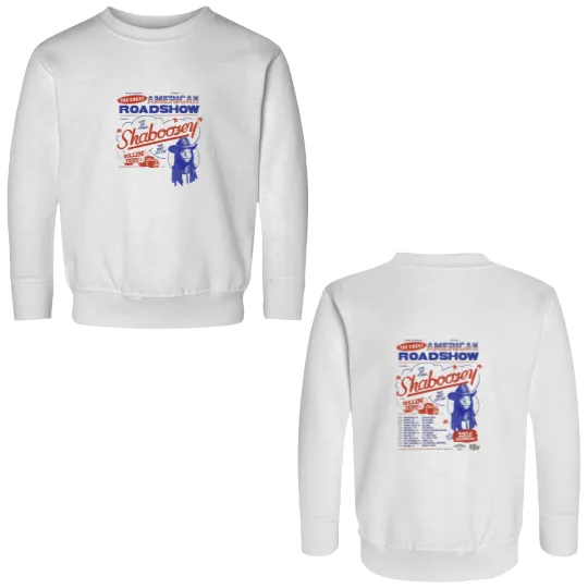Discover Shaboozey Tour Double Sided Sweatshirts, The Great American Road Show Double Sided Sweatshirts
