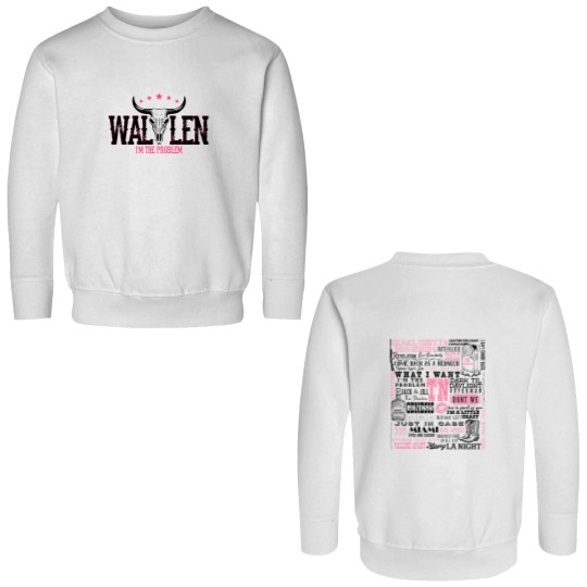 Discover Wallen Western I'm The Problem Album Double Sided Sweatshirts, Wallen Western Double Sided Sweatshirts