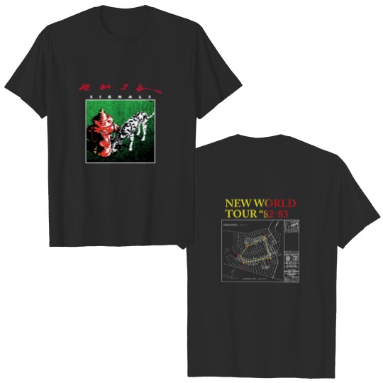 Discover 1982 Rush' Signals New World Tour Sleeveless T-Shirt, Rush' Band Shirt