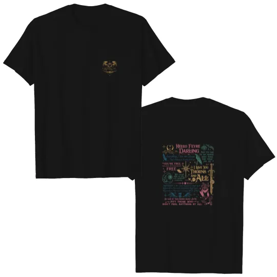 Discover Acotar Fan Double Sided Shirt, Hello Feyre Darling Shirts, The Night Court Illyrians