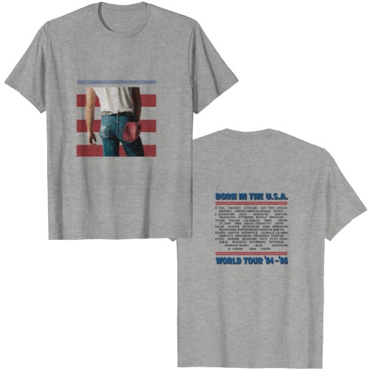 Discover Bruce Springsteen Born in the USA World Tour '84-'85 2 Sided T-Shirt