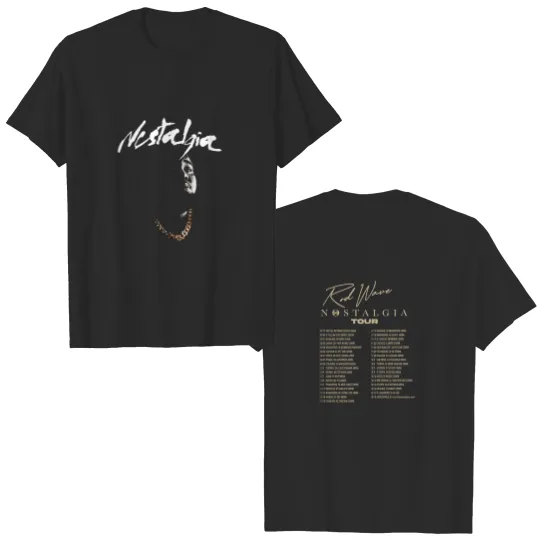 Discover Rod wave nostalgia tour 23 Aesthetic Double Sided T Shirts