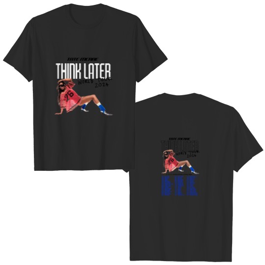 Discover Tate McRae The Think Later World Tour 2024 Double Sided T Shirts