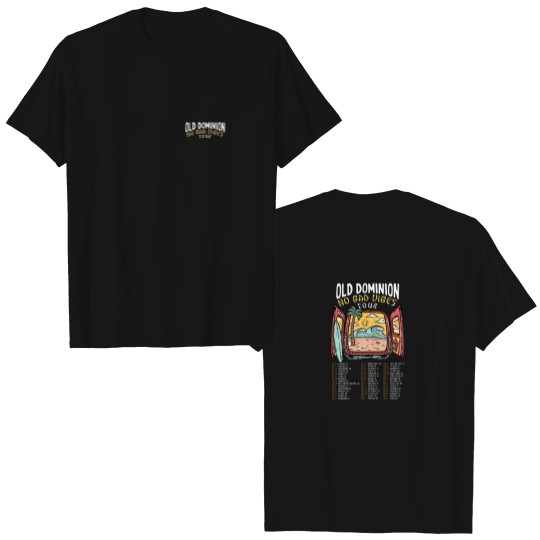Discover Old Dominion No Bad Vibes Tour 2023 Double Sided T Shirts