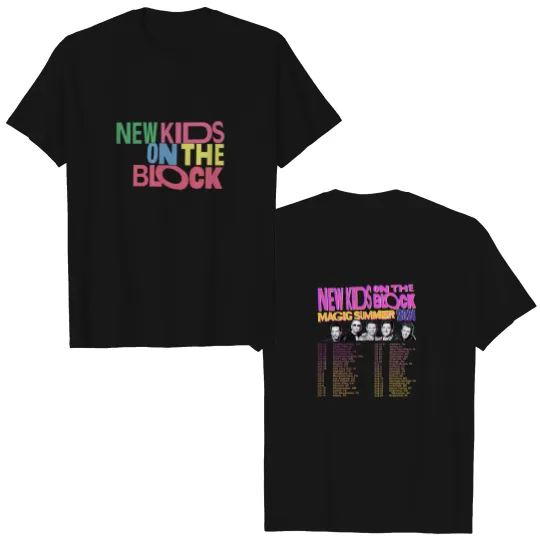 Discover NKOT Block Magic Summer 2024 Double Sided T Shirts, NK on The Block Double Sided T Shirts, 40th Anniversary Double Sided T Shirts