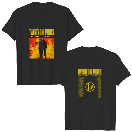 Discover Pilotss Band 2024-2025 The Clancy World Tour Double Sided T Shirts, Pilotss band 2024 Concert Double Sided T Shirts