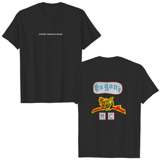 Discover Motorcycle Rider Gifts Pagans Double Sided T Shirts Motorcycle Club Support Double Sided T Shirts