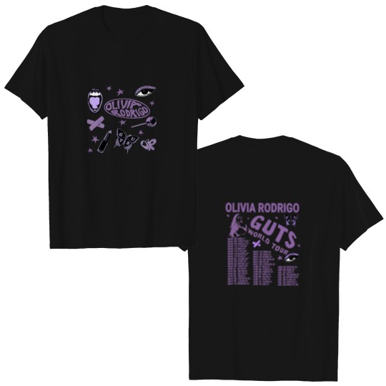 Discover Olivia Rodrigo Guts  Olivia Rodrigo Guts Merch Double Sided T Shirts