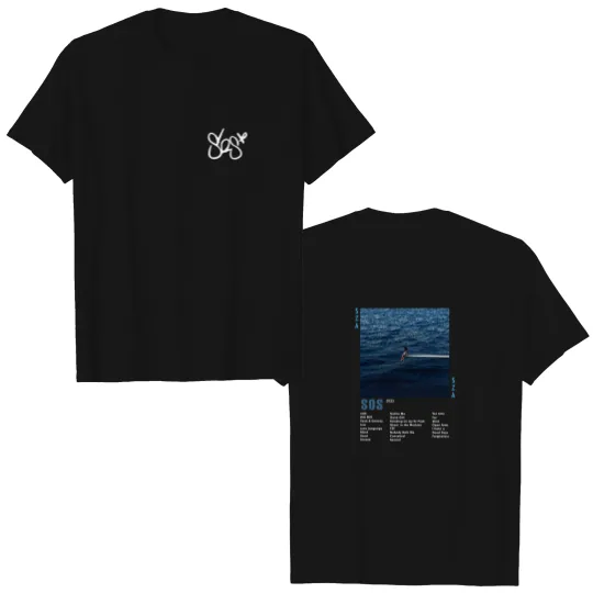 Discover SZA SOS 2 Sided Double Sided T Shirts, Vintage SZA Full Tracklist Double Sided T Shirts, S.Z.A S.O.S Est 2023 Double Sided T Shirts