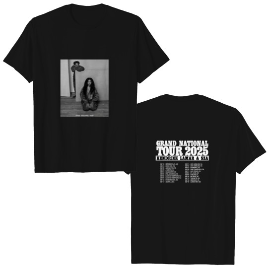 Discover Grand National Tour 2025 Double Sided T Shirts SZA Kendrick Lamar For Fans Double Sided