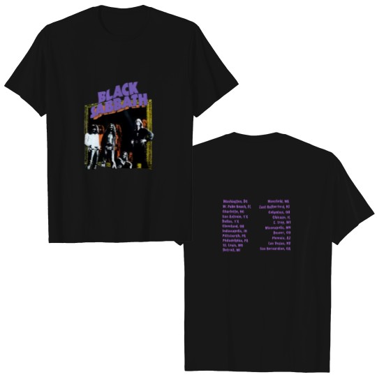 Discover Rare Black Sabbath 1997 Tour 2 Side Black All Size Shirt