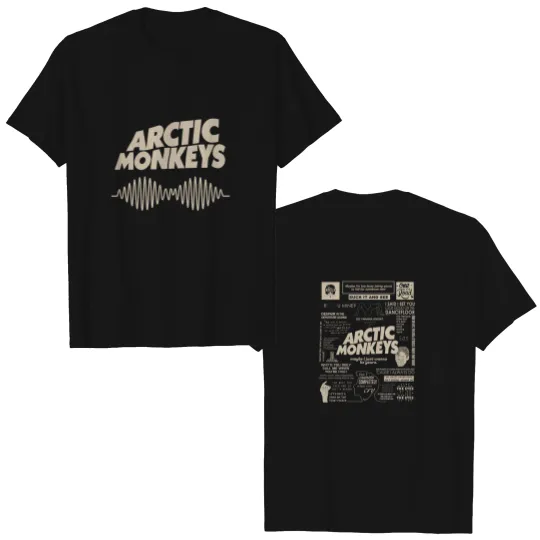 Discover Arctic Monkeys Music Album Graphic Double Sided T Shirts