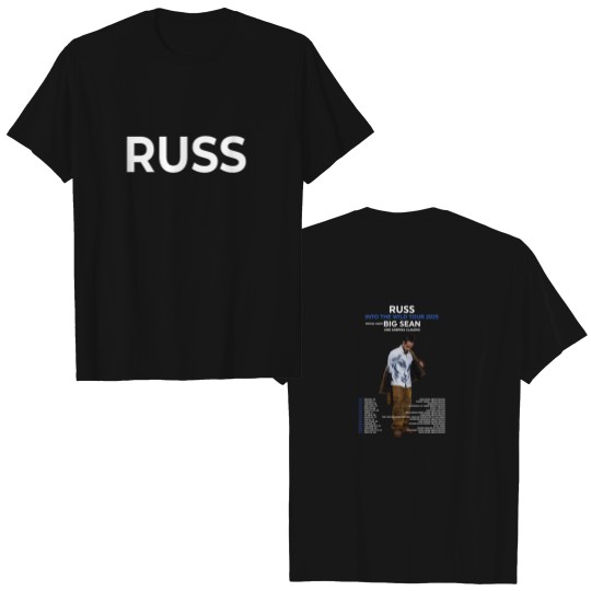 Discover Russ Into The Wild Tour 2025 Merch Double Sided T Shirts