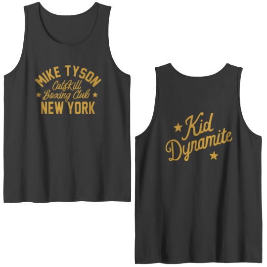 Discover Kid Dynamite Classic  Mike Tyson Front & Back Graphic Unisex Double Sided Tank Tops