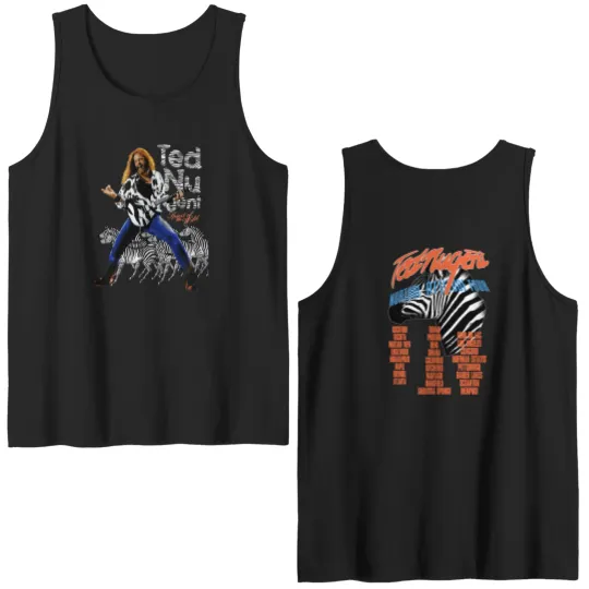 Discover Band Double Sided Tank Tops / Ted Nugent Tour / Graphic Print Double Sided Tank Tops Double Sided Tank Tops