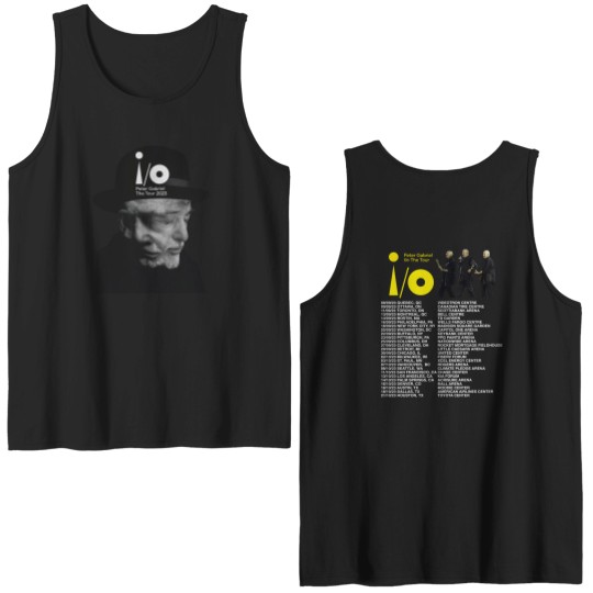 Discover Peter Gabriel 73rd Anniversary 1950-2023 Tour Double Sided Tank Tops, io The Tour Music Double Sided Tank Tops