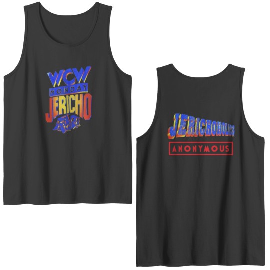 Discover Chris Jericho WW Monday Night Raw Jericholic Mens Black Double Sided Tank Tops