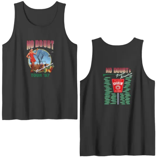 Discover Vintage No Doubt 1997 Double Sided Tank Tops, No Doubt Tragic Kingdom Tour Double Sided Tank Tops