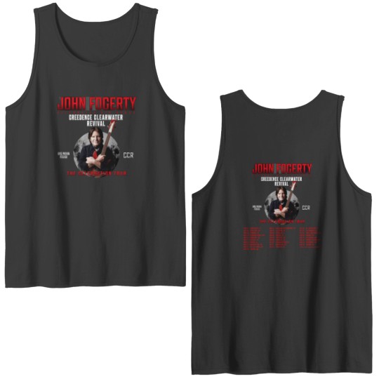 Discover John Fogerty Celebration Tour 2023 Double Sided Tank Tops, John Fogerty 2023 Concert Double Sided Tank Tops