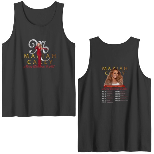 Discover Mariah Carey 2023 All I Want To Christmas Music Double Sided Tank Tops