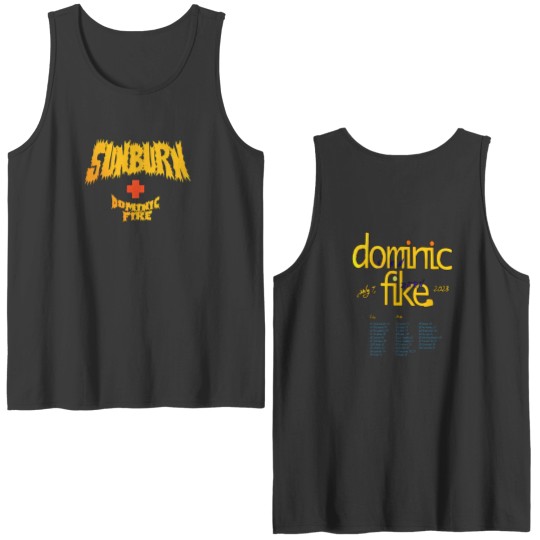 Discover Dominic Fike Sunburn 2023 Tour Double Sided Tank Tops, Dominic Fike Comic Double Sided Tank Tops